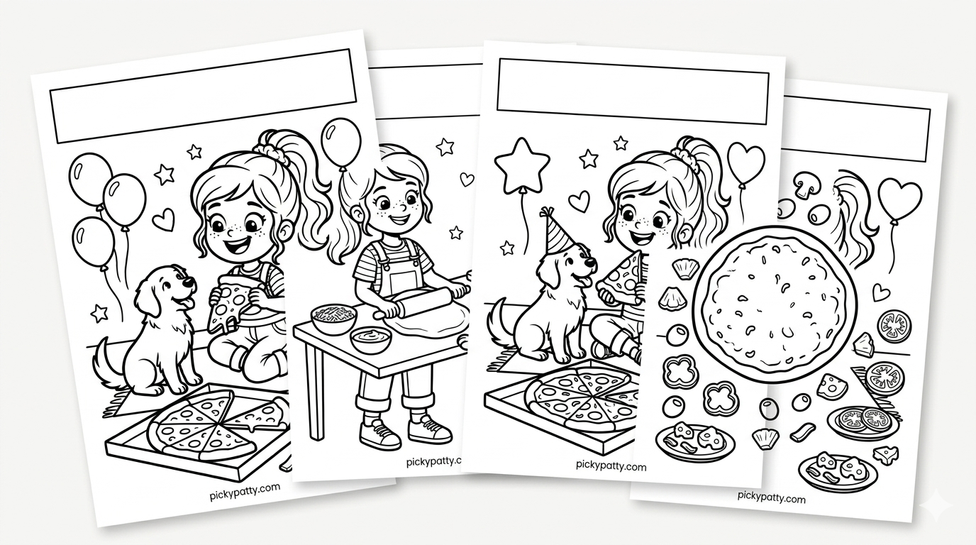 Pizza Coloring Pack